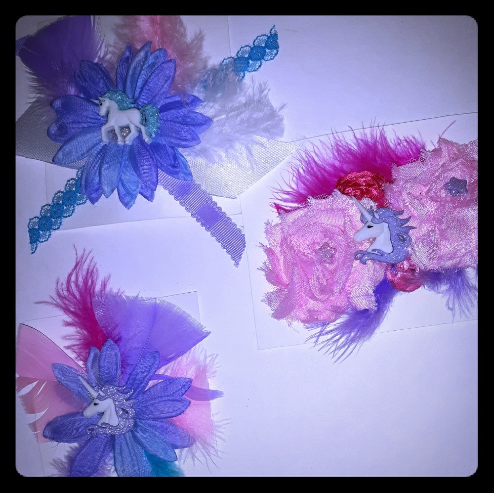 Unicorn hair accessories